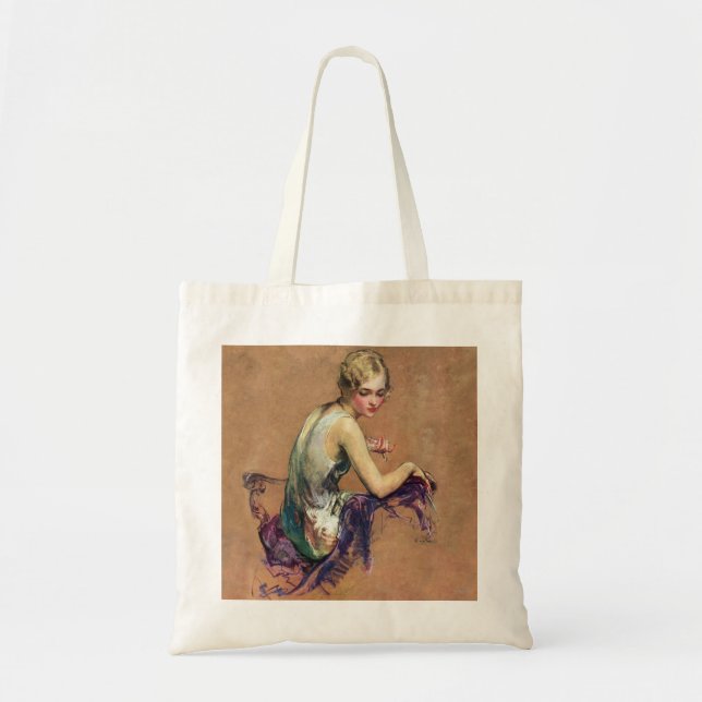 Bolsa Tote Retrato Pastel (Frente)