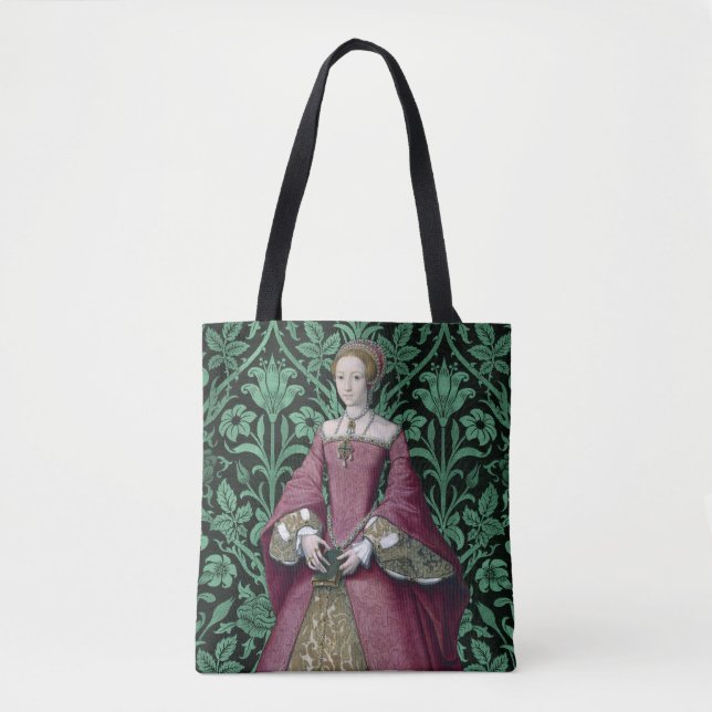 Bolsa Tote Retrato Princesa Elizabeth Tudor, Rainha (Frente)