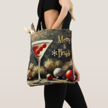 Retro 50s Cranberry Triplo Martini de Natal