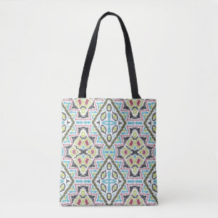 Bolsa Tote retro africano etno traday abstrato mexicano