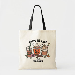 Bolsa Tote Retrô - Almoço Assustador Eu Vou Pegar Café Hallow