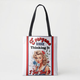 Bolsa Tote Retro American Pinup_ Eu Acabei De Dizer