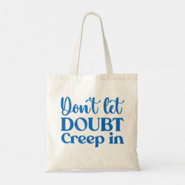 Bolsa Tote Retro Azul Não Deixe Dúvida Entrar