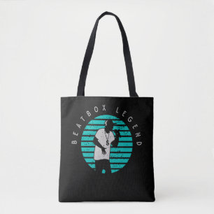 Bolsa Tote Retro Beatbox Musical Rap e Hip Hop Music