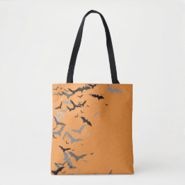 Bolsa Tote Retro Black Bats Bompkins Girlie Halloween Mínimo