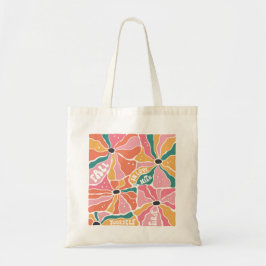 Bolsa Tote Retro Boho Floral Cai Apaixonado