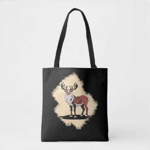 Bolsa Tote Retro Christmas Reindeer