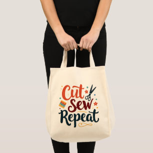 Bolsa Tote Retro "Corte a repetição de mastigação" Design de