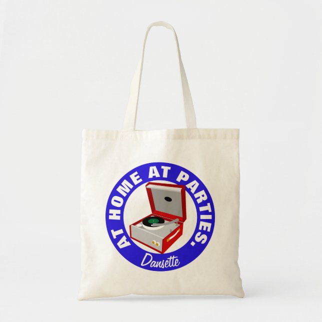 Bolsa Tote Retro Dansette Vintage player Tote Bag (Frente)