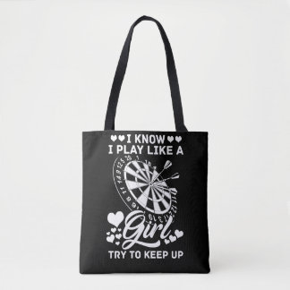 Bolsa Tote Retro Darts Dartboard 180 Mulheres Jogadoras Dart