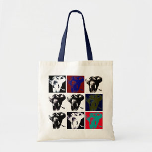 Bolsa Tote Retro de Elefante de Pop Art