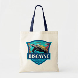 Bolsa Tote Retrô de Ilustração de Tartaruga do Parque Naciona