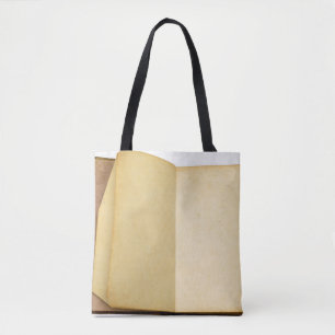 Bolsa Tote Retrô de textura antiga do Livro