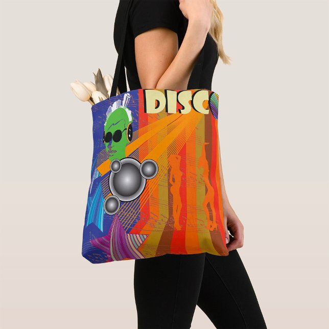 Bolsa Tote Retro Disco Party 70s - Arte Funk (Criador carregado)
