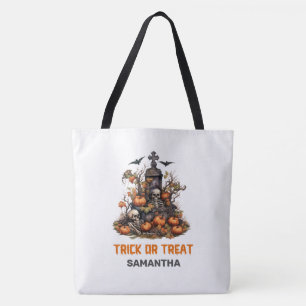 Bolsa Tote Retrô engraçado de Halloween assustador Grave com