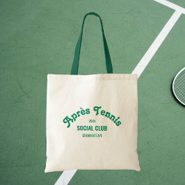 Bolsa Tote Retro Green Après Tennis Social Club Green Handle