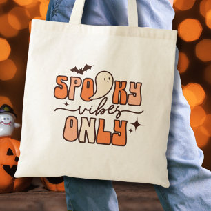 Bolsa Tote Retro Groovy Halloween Spooky apenas