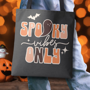 Bolsa Tote Retro Groovy Halloween Spooky apenas