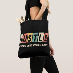 Bolsa Tote Retro Hustle Nada de bom vem fácil