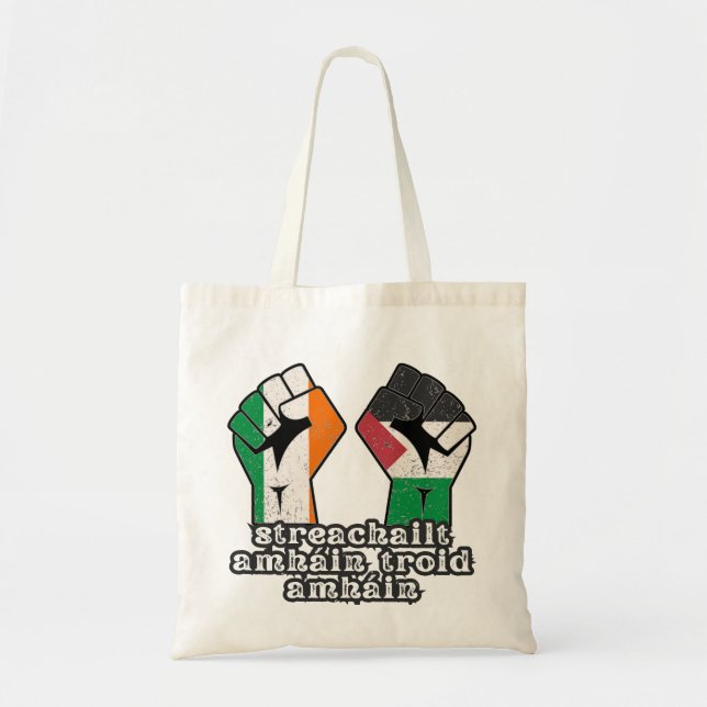 Bolsa Tote Retro Irlanda - Revolução da Resistência à Solidar (Frente)