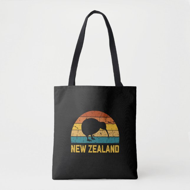 Bolsa Tote Retro Kiwi neozelandês (Frente)