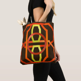 Bolsa Tote Retro laranja 1970