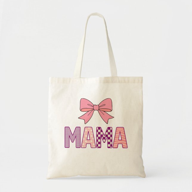 Bolsa Tote Retro Mama Coquette Namorados Png Svg, Camisa Mama (Frente)