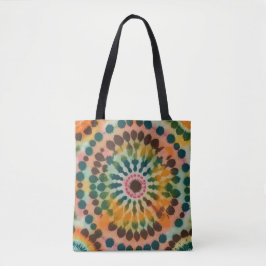 Bolsa Tote Retro Mandala Tie Dye