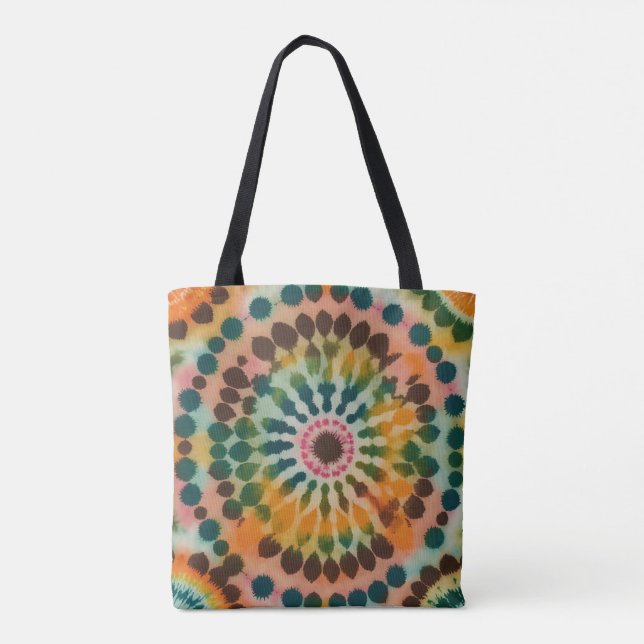 Bolsa Tote Retro Mandala Tie Dye (Verso)