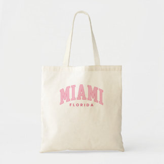 Bolsa Tote Retro Miami Florida Vintage Arch Preppy Throwback