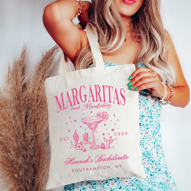 Bolsa Tote Retro Moderno Margaritas e Matrimony Strike Bach (Criador carregado)
