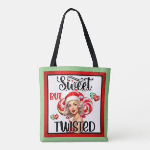 Bolsa Tote Retro Natal doce n Pinup torcido