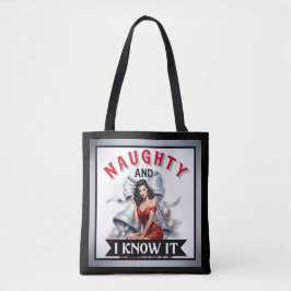 Bolsa Tote Retro Naughn e eu sei disso.
