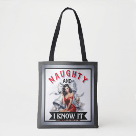 Bolsa Tote Retro Naughn e eu sei disso.