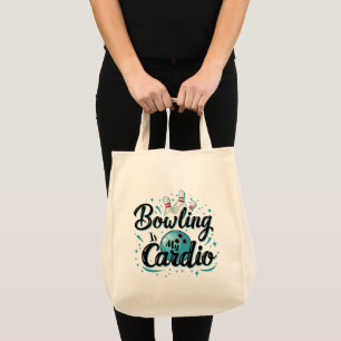 Bolsa Tote Retro Neon "A Boliche É O Meu Cardio" Boliche Engr