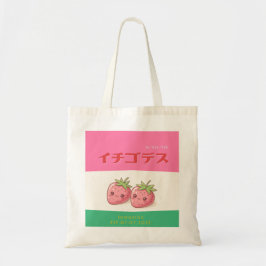 Bolsa Tote Retro Pop Strawberry Charm - Harajuku Kawaii Style