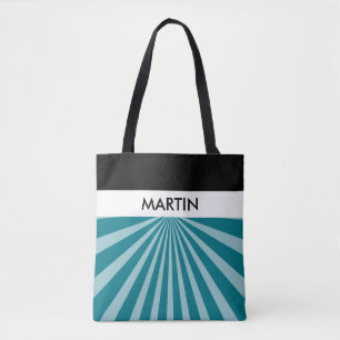 Bolsa Tote Retro Rays branco transparente + ideia