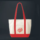 Bolsa Tote Retro Red White Feliz tudo Feliz Natal<br><div class="desc">Retrô Feliz tudo Feliz Natal! Este design é perfeito para qualquer época do ano! Seja feriado ou não,  é uma excelente maneira de mostrar a sua alegria de Natal. Dê a si mesmo,  amigos e família um feliz Natal!</div>