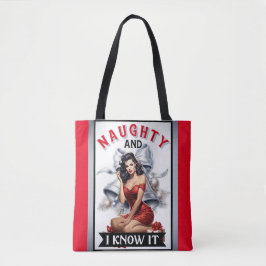 Bolsa Tote Retrô Safadinha e Eu Sei Que é Natal Pin-up