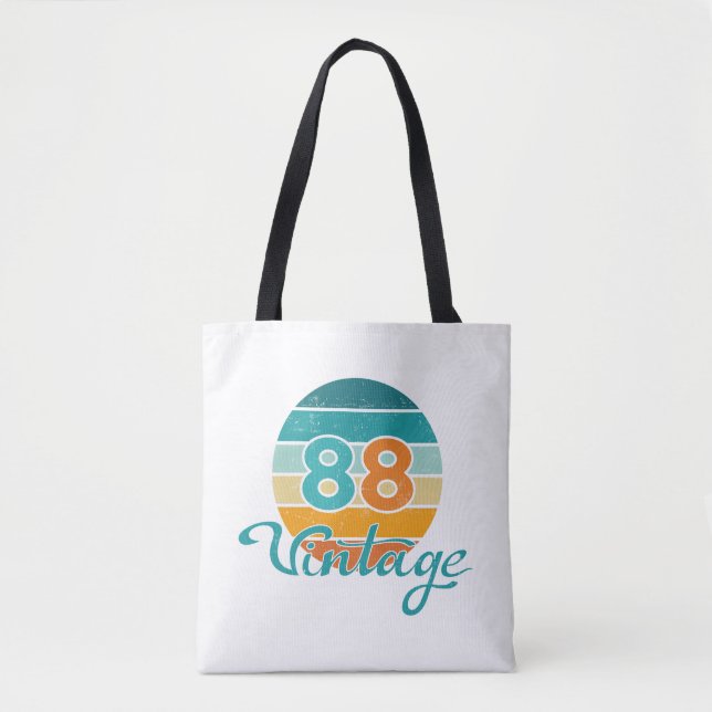 Bolsa Tote Retro Sunset 88 Vintage Distressed (Frente)