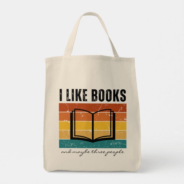 Bolsa Tote Retro Sunset Eu Gosto de Livros Leitor (Verso)