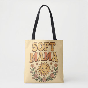 Bolsa Tote Retro Sunshine Soft Mama PNG - Vintage Daisy Flora