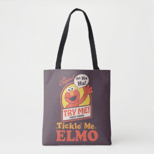 Bolsa Tote Retro Tickle Me Elmo Onda Gráfica