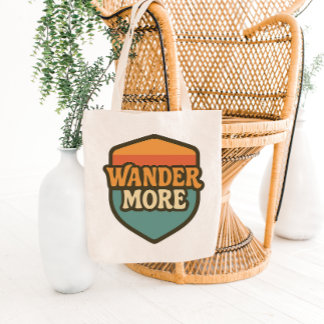 Bolsa Tote Retro Travel Badge Tote Bag Design