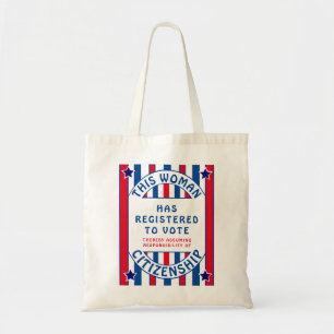 Bolsa Tote Retro Vintage sufrágio vitória poster