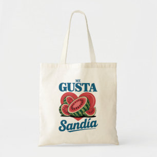 Bolsa Tote Retro Watermelon "Me Gusta Sandía" Summer Tee