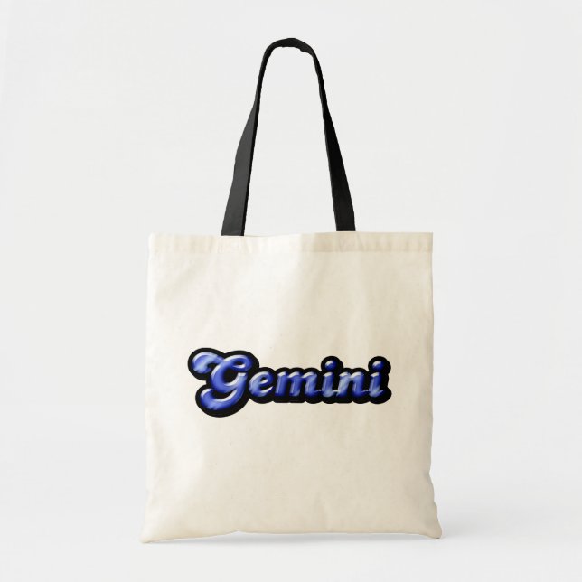 Bolsa Tote Retro Zodiac Gemini Tote Bag (Frente)