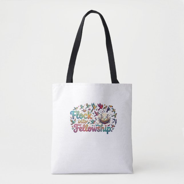 Bolsa Tote Reunir-se em Comunhão (Frente)
