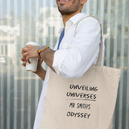 Bolsa Tote Revelando Universos Professor de Física Personaliz