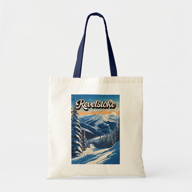Bolsa Tote Revelstoke Canada Winter Vintage (Frente)